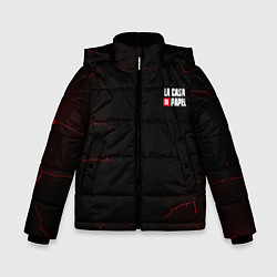 Куртка зимняя для мальчика La Casa de Papel Z, цвет: 3D-черный