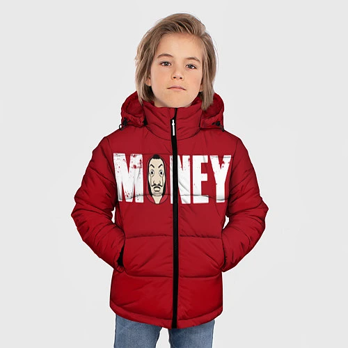 Зимняя куртка для мальчика Money / 3D-Светло-серый – фото 3