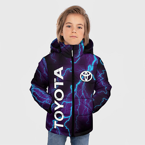 Зимняя куртка для мальчика TOYOTA / 3D-Светло-серый – фото 3