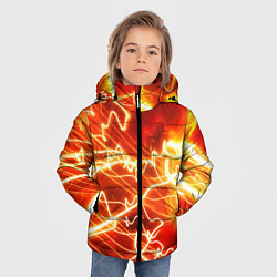 Куртка зимняя для мальчика ОГНЕННАЯ МОЛНИЯ, цвет: 3D-черный — фото 2