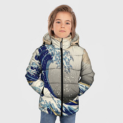 Куртка зимняя для мальчика ЯПОНСКАЯ КАРТИНА, цвет: 3D-черный — фото 2