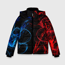 Куртка зимняя для мальчика SMOKE COLOR, цвет: 3D-черный
