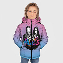 Куртка зимняя для мальчика LOVE RULES ALL, цвет: 3D-светло-серый — фото 2