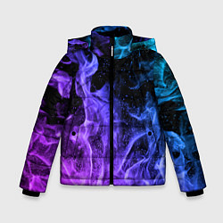 Куртка зимняя для мальчика ОГОНЬ НЕОН, цвет: 3D-светло-серый