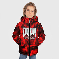 Куртка зимняя для мальчика Doom Eternal, цвет: 3D-светло-серый — фото 2