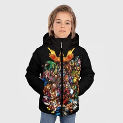 Куртка зимняя для мальчика Все герои Dota 2, цвет: 3D-черный — фото 2