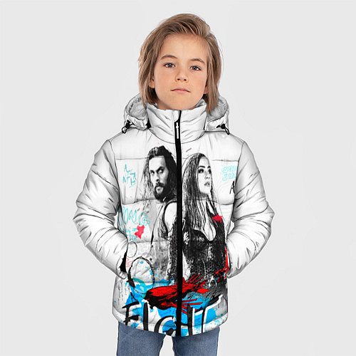 Зимняя куртка для мальчика FIGHT / 3D-Светло-серый – фото 3