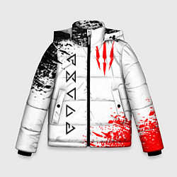 Куртка зимняя для мальчика THE WITCHER, цвет: 3D-красный
