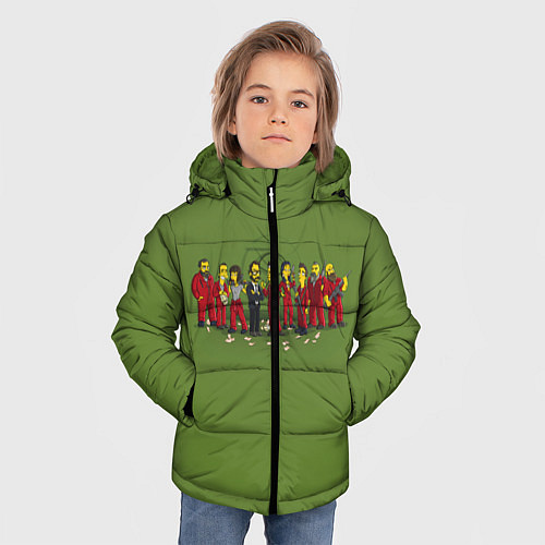 Зимняя куртка для мальчика БУМАЖНЫЙ ДОМ / 3D-Светло-серый – фото 3