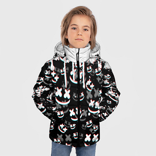 Зимняя куртка для мальчика MARSHMELLO GLITCH / 3D-Светло-серый – фото 3