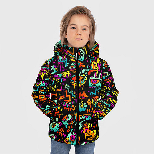 Зимняя куртка для мальчика Zombi Slime / 3D-Светло-серый – фото 3