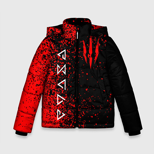 Зимняя куртка для мальчика The Witcher / 3D-Красный – фото 1