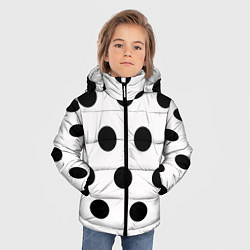 Куртка зимняя для мальчика Горошeк, цвет: 3D-черный — фото 2