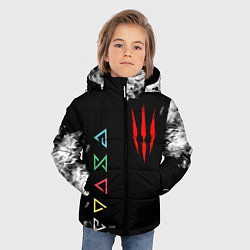 Куртка зимняя для мальчика THE WITCHER, цвет: 3D-красный — фото 2