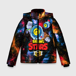 Куртка зимняя для мальчика BRAWL STARS NANI SPACE, цвет: 3D-черный