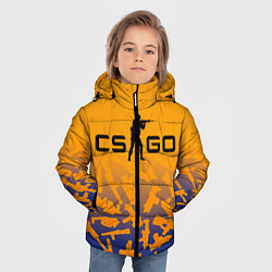 Куртка зимняя для мальчика CS GO КС ГО, цвет: 3D-черный — фото 2