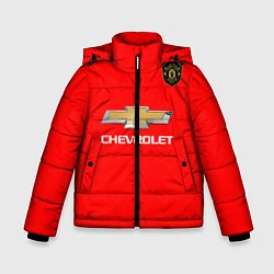 Куртка зимняя для мальчика Манчестер Юнайтед форма 2020, цвет: 3D-черный