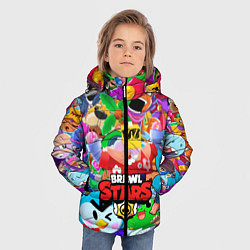 Куртка зимняя для мальчика БРАВЛ СТАРС СПРАУТ SPROUT, цвет: 3D-светло-серый — фото 2