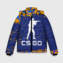Куртка зимняя для мальчика CS GO КС ГО, цвет: 3D-черный