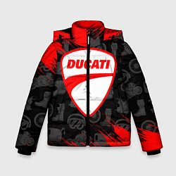 Куртка зимняя для мальчика DUCATI 2, цвет: 3D-красный