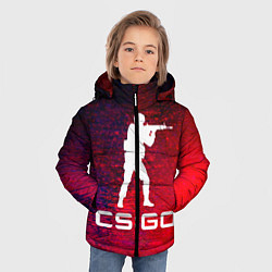 Куртка зимняя для мальчика CS GO КС ГО, цвет: 3D-светло-серый — фото 2