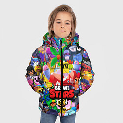 Куртка зимняя для мальчика BRAWL STARS SPROUT СПРАУТ, цвет: 3D-черный — фото 2