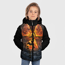 Куртка зимняя для мальчика S T A L K E R 2, цвет: 3D-черный — фото 2