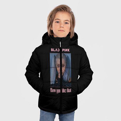 Зимняя куртка для мальчика BLACKPINK - Rose / 3D-Светло-серый – фото 3