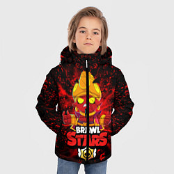 Куртка зимняя для мальчика BRAWL STARS EVIL GENE, цвет: 3D-черный — фото 2
