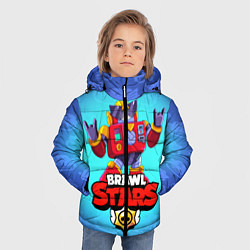 Куртка зимняя для мальчика Вольт - Brawl Stars, цвет: 3D-черный — фото 2