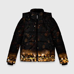 Куртка зимняя для мальчика Золото, цвет: 3D-черный