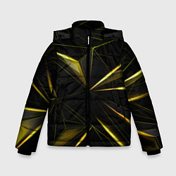 Куртка зимняя для мальчика Текстура, цвет: 3D-черный