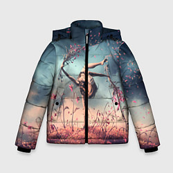 Зимняя куртка для мальчика Танцующая с цветами ведьма