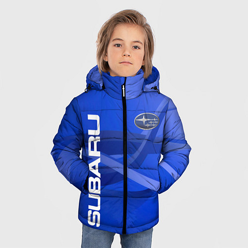 Зимняя куртка для мальчика SUBARU / 3D-Светло-серый – фото 3