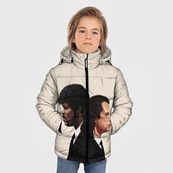 Куртка зимняя для мальчика Криминальное чтиво, цвет: 3D-светло-серый — фото 2