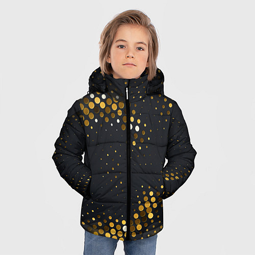 Зимняя куртка для мальчика Black gold / 3D-Светло-серый – фото 3