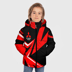 Куртка зимняя для мальчика Mitsubishi ФОРМА, цвет: 3D-черный — фото 2