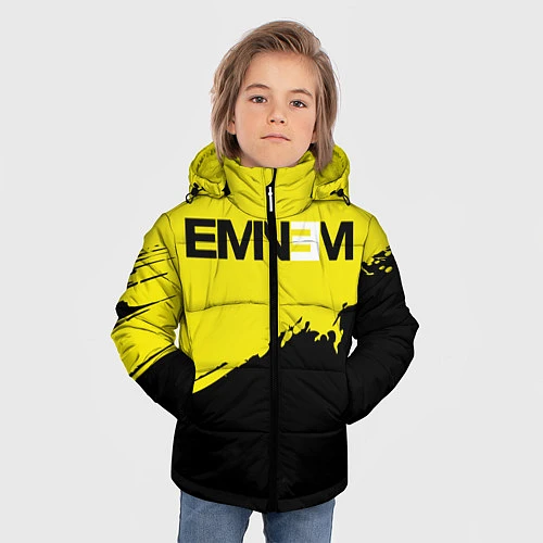 Зимняя куртка для мальчика Eminem / 3D-Светло-серый – фото 3