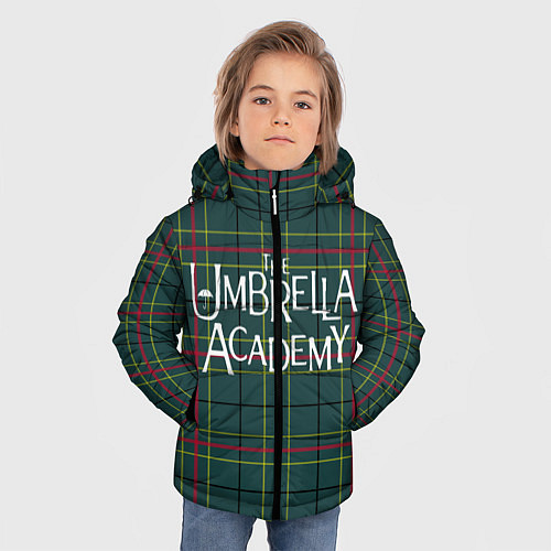 Зимняя куртка для мальчика Академия Амбрелла 2 / 3D-Светло-серый – фото 3