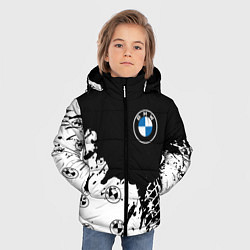 Куртка зимняя для мальчика BMW БМВ, цвет: 3D-светло-серый — фото 2