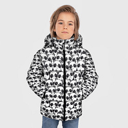 Куртка зимняя для мальчика ПАНДЫ, цвет: 3D-светло-серый — фото 2