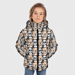 Куртка зимняя для мальчика МИШКИ, цвет: 3D-черный — фото 2