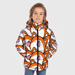 Куртка зимняя для мальчика ЛИСИЧКИ, цвет: 3D-черный — фото 2