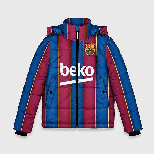 Зимняя куртка для мальчика FC Barcelona 2021 / 3D-Красный – фото 1