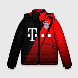 Куртка зимняя для мальчика FC Bayern Munchen Форма, цвет: 3D-красный