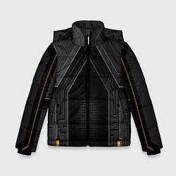 Куртка зимняя для мальчика Броня робота, цвет: 3D-светло-серый