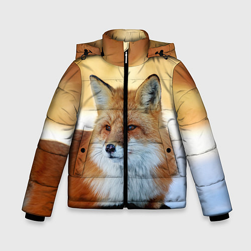 Зимняя куртка для мальчика Лиса / 3D-Красный – фото 1