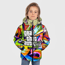 Куртка зимняя для мальчика GTA:5, цвет: 3D-красный — фото 2