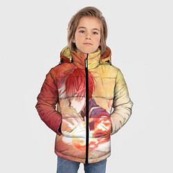 Куртка зимняя для мальчика Тодороки Шото, цвет: 3D-черный — фото 2