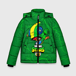Куртка зимняя для мальчика BRAWL STARS LEON ЛЕОН, цвет: 3D-черный